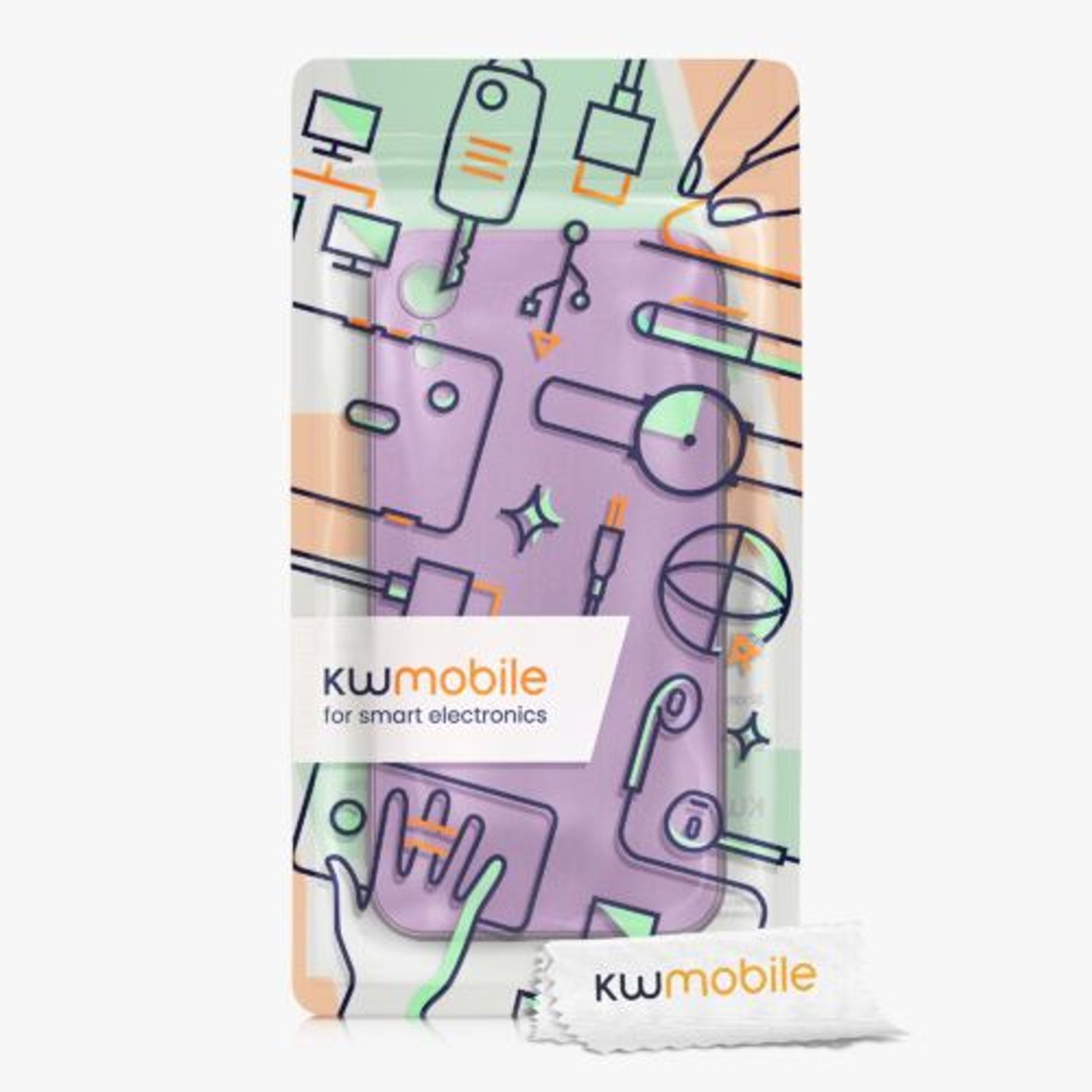 Husa Kwmobile pentru Apple iPhone XR, Silicon, Mov, 57511.230 fotografia produsului View 7 L