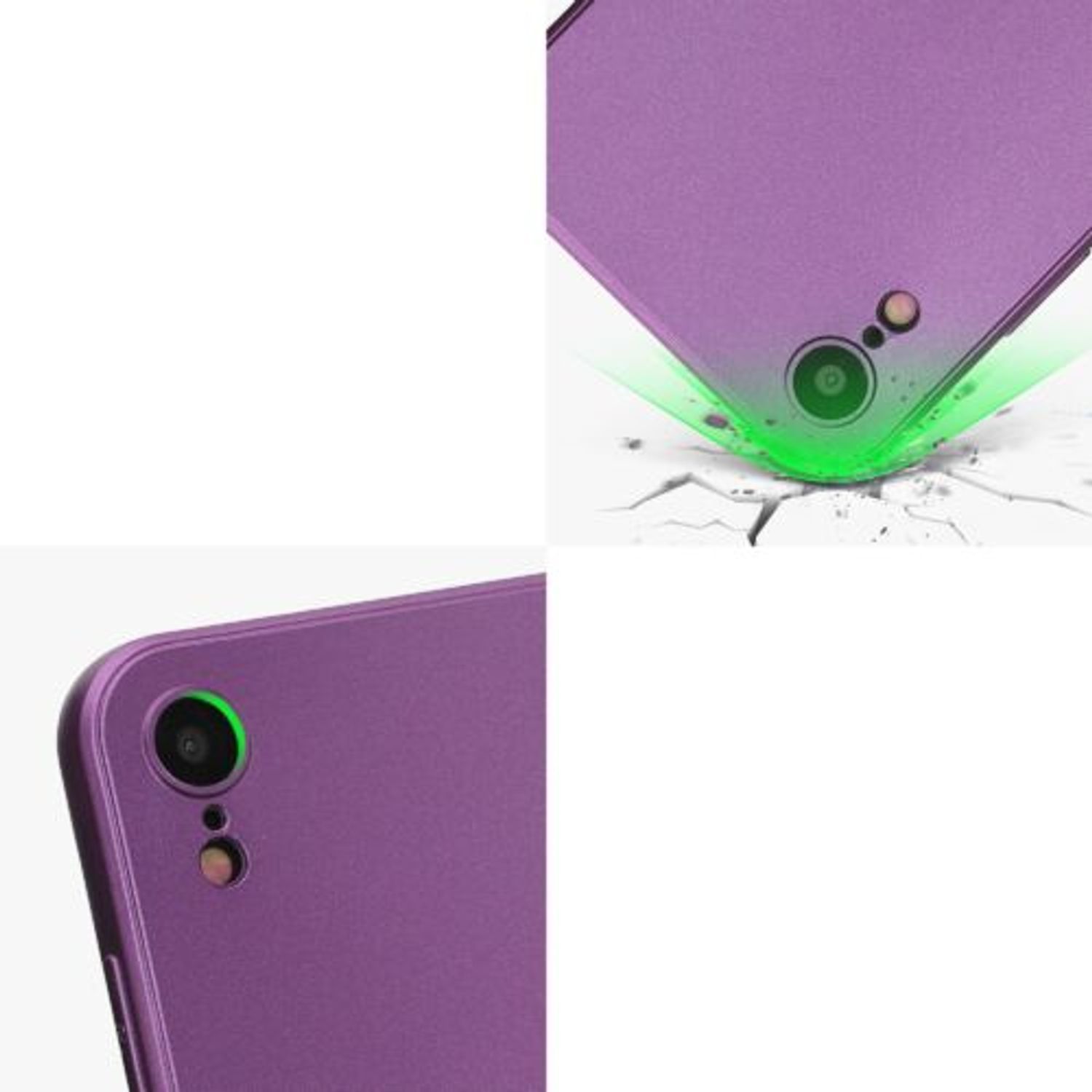 Husa Kwmobile pentru Apple iPhone XR, Silicon, Mov, 57511.230 fotografia produsului View 8 L