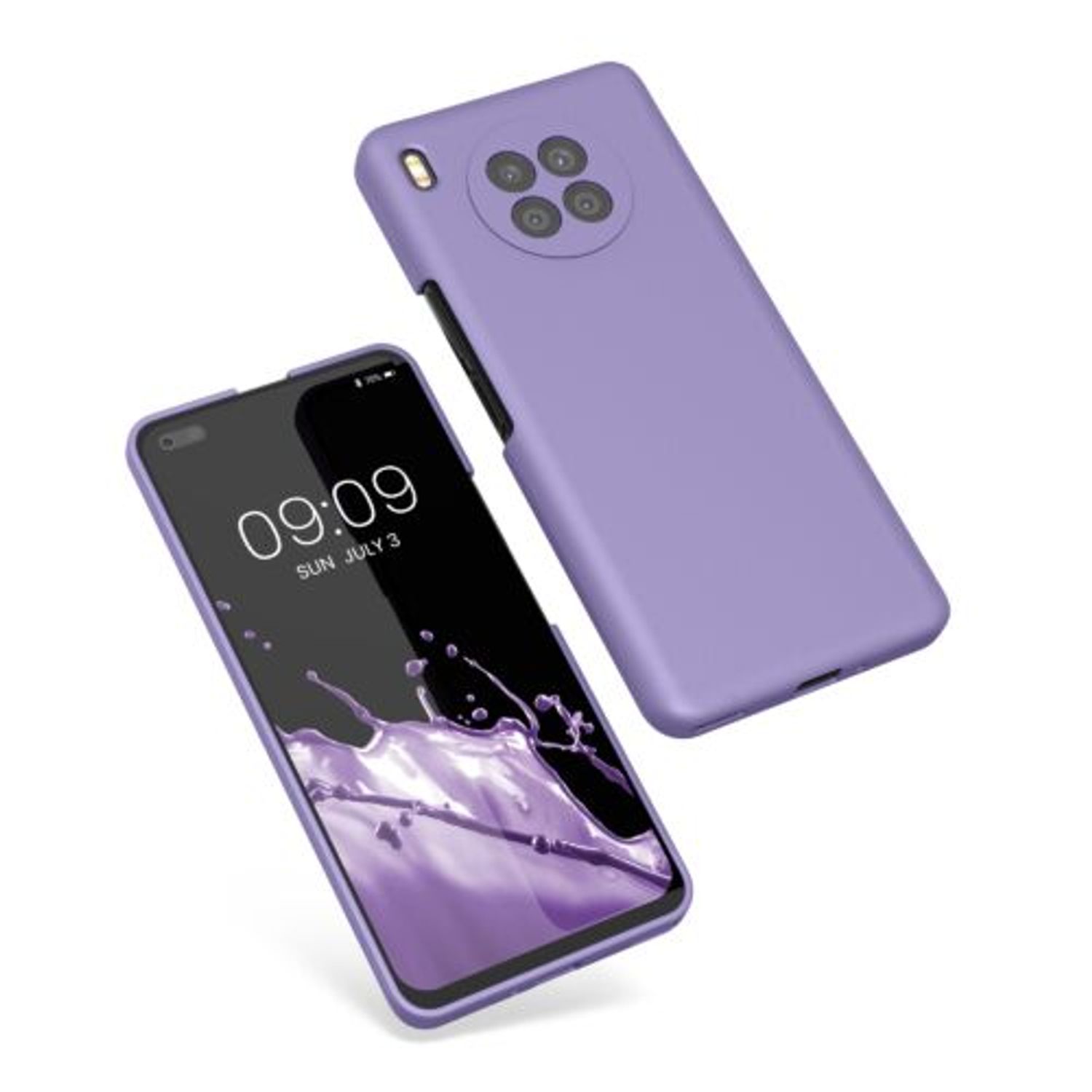 Husa Kwmobile pentru Honor 50 Lite, Silicon, Mov, 56633.222 fotografia produsului