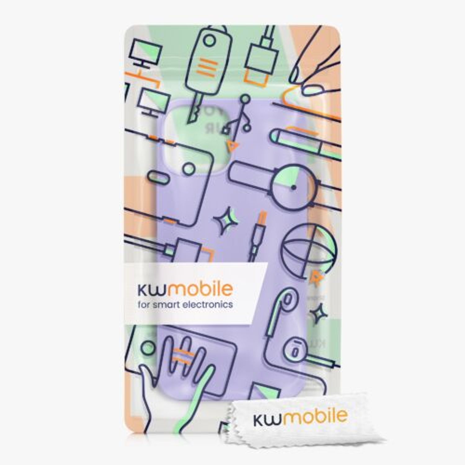Husa Kwmobile pentru Apple iPhone 13 Mini, Silicon, Mov, 56558.139 fotografia produsului View 8 L