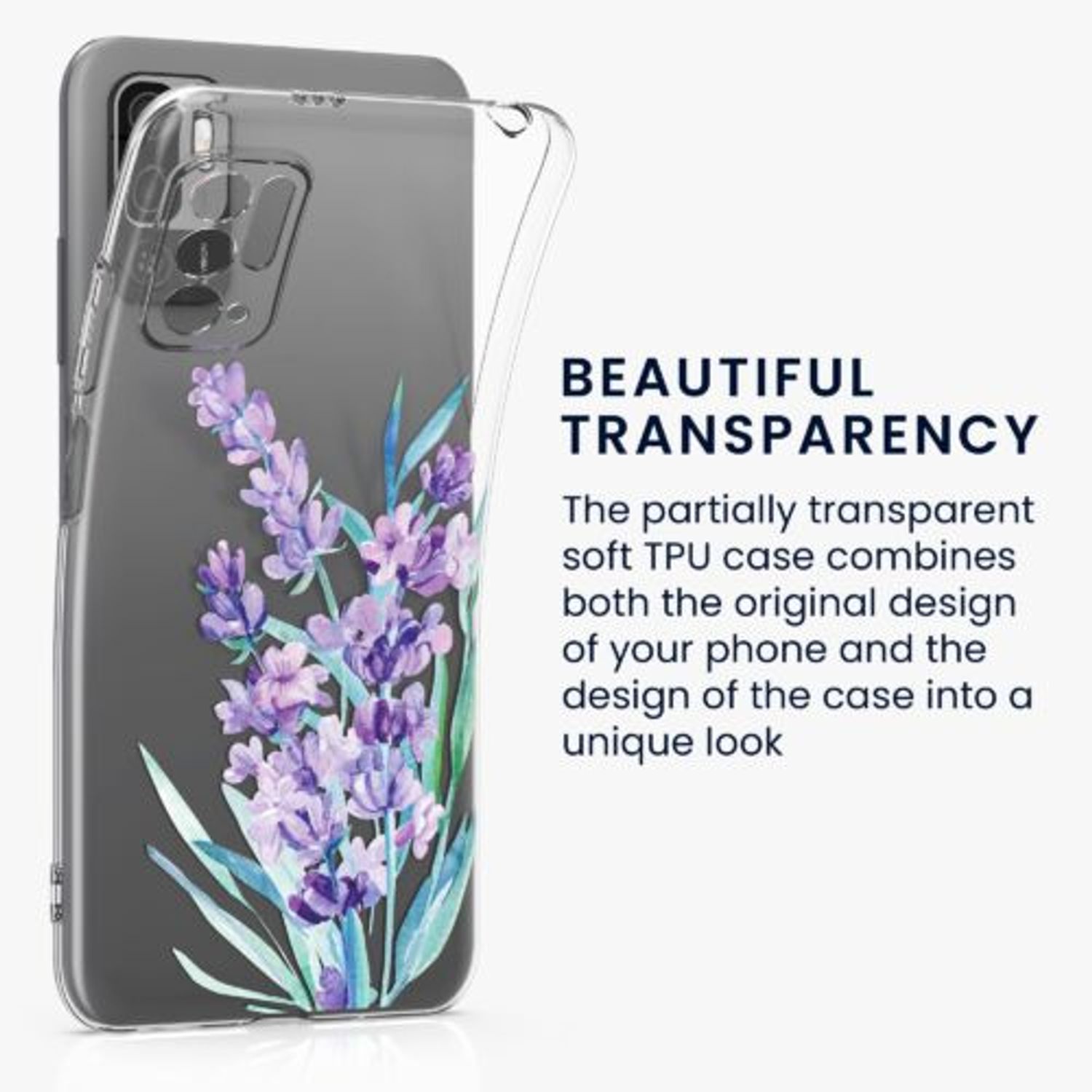 Husa Kwmobile pentru Xiaomi Redmi Note 10 5G, Silicon, Multicolor, 54950.02 fotografia produsului View 2 L