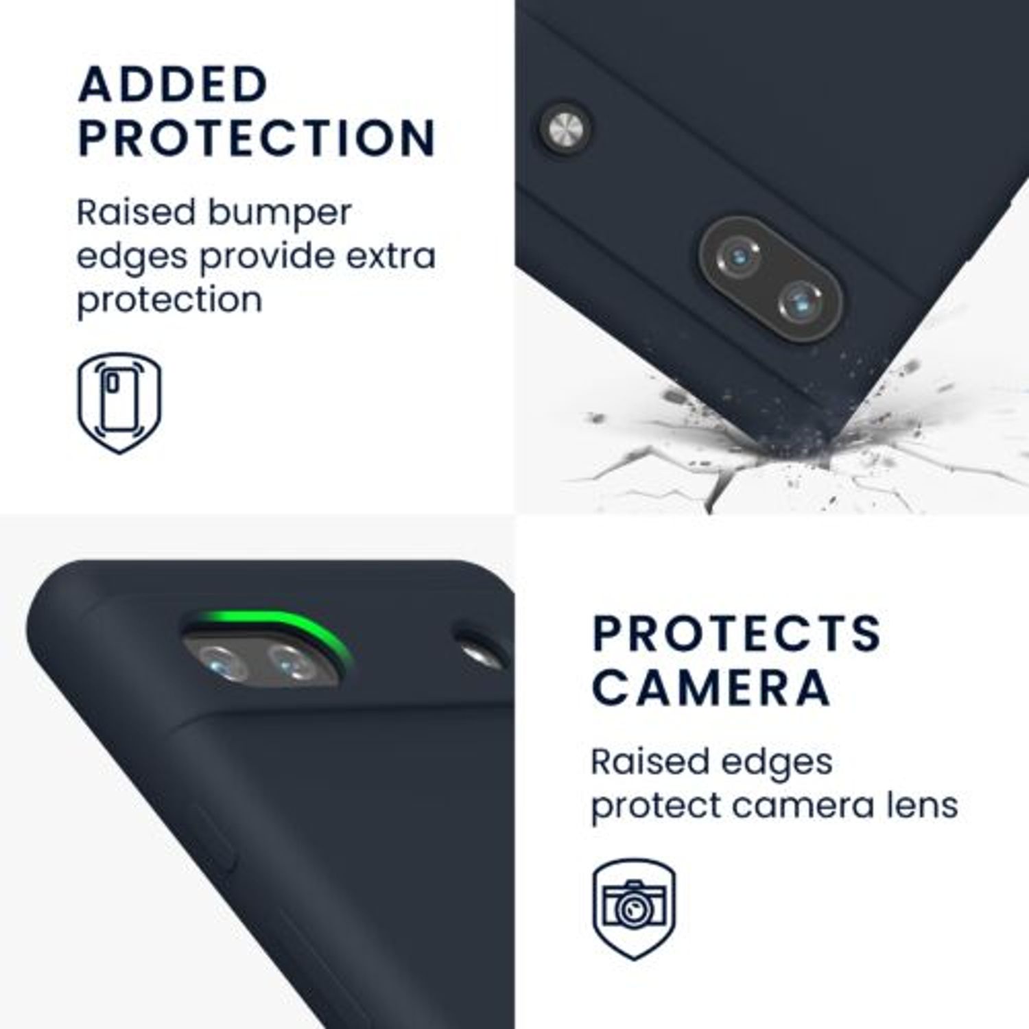 Husa Kwmobile pentru Google Pixel 6a, Silicon, Verde, 57815.186 fotografia produsului View 3 L