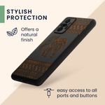 Husa Kwmobile pentru Xiaomi Redmi Note 10 Pro, Lemn, Maro/Negru, 55940.09 fotografia produsului View 6 S