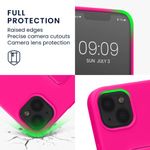 Husa Kwmobile pentru Apple iPhone 13, Silicon, Roz, 58249.77 fotografia produsului View 3 S