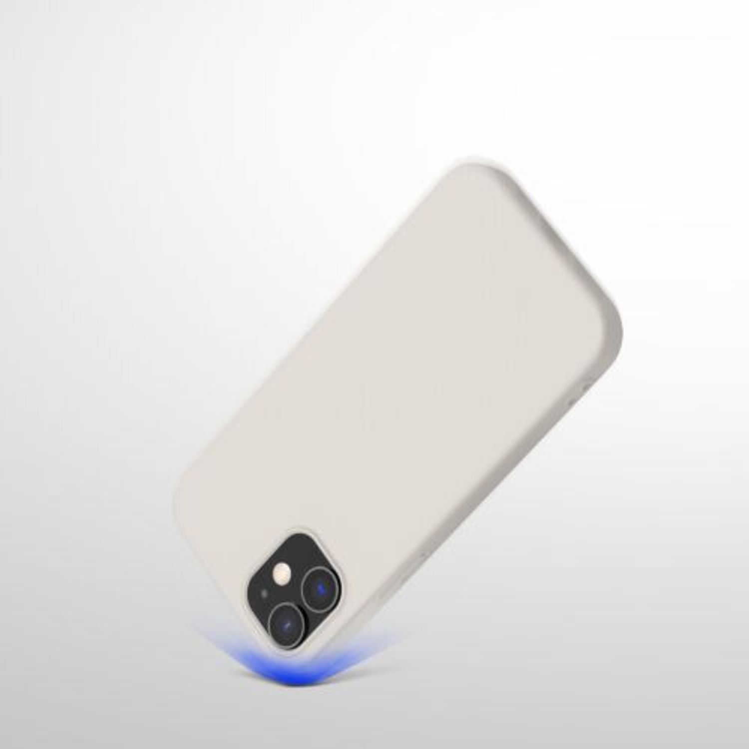 Husa Kwmobile pentru Apple iPhone 12/iPhone 12 Pro, Silicon, Alb, 53938.204 fotografia produsului View 9 L