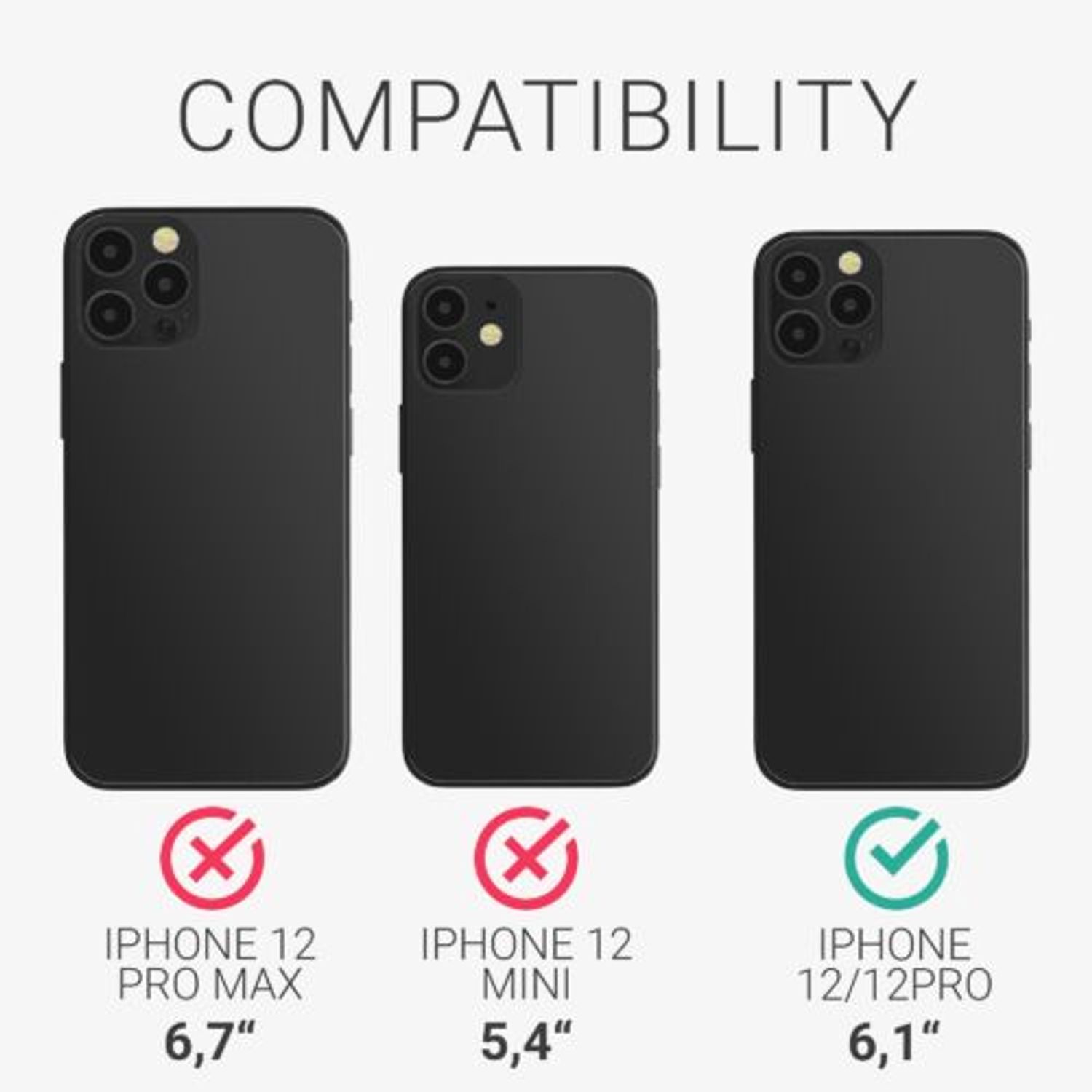 Husa Kwmobile pentru Apple iPhone 12/iPhone 12 Pro, Silicon, Alb, 53938.204 fotografia produsului View 5 L