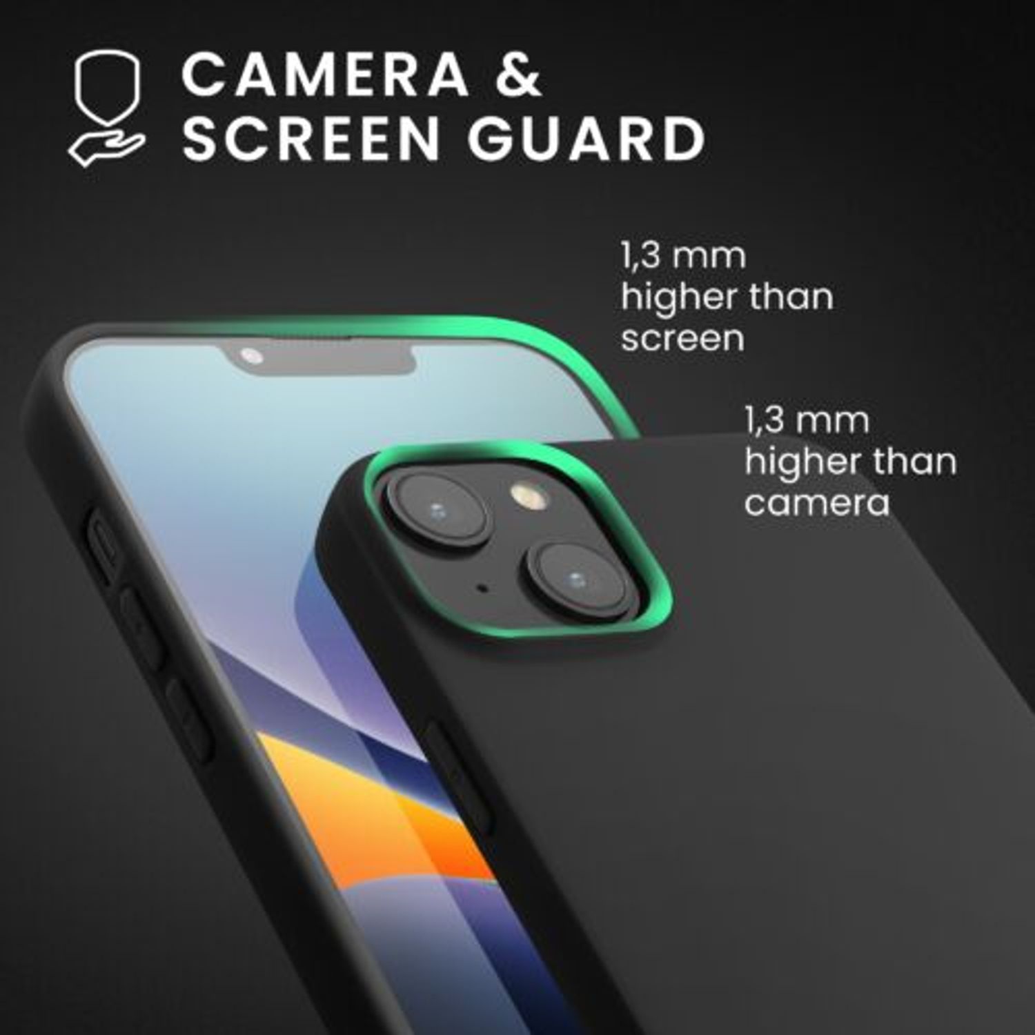 Husa Kwmobile pentru Apple iPhone 14 Plus, Silicon, Negru, 59076.47 fotografia produsului View 6 L