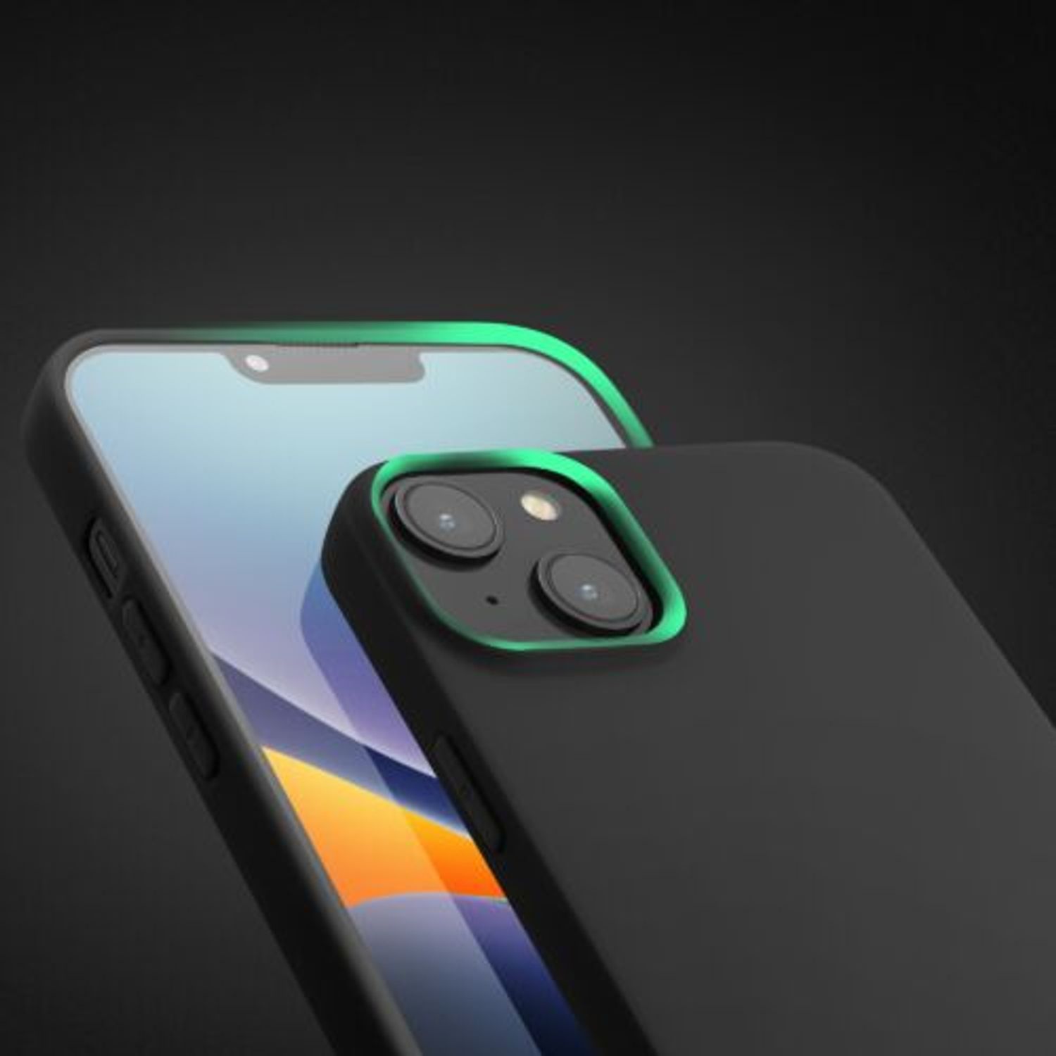 Husa Kwmobile pentru Apple iPhone 14 Plus, Silicon, Negru, 59076.47 fotografia produsului View 12 L