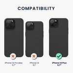 Husa Kwmobile pentru Apple iPhone 14 Plus, Silicon, Negru, 59076.47 fotografia produsului View 2 S