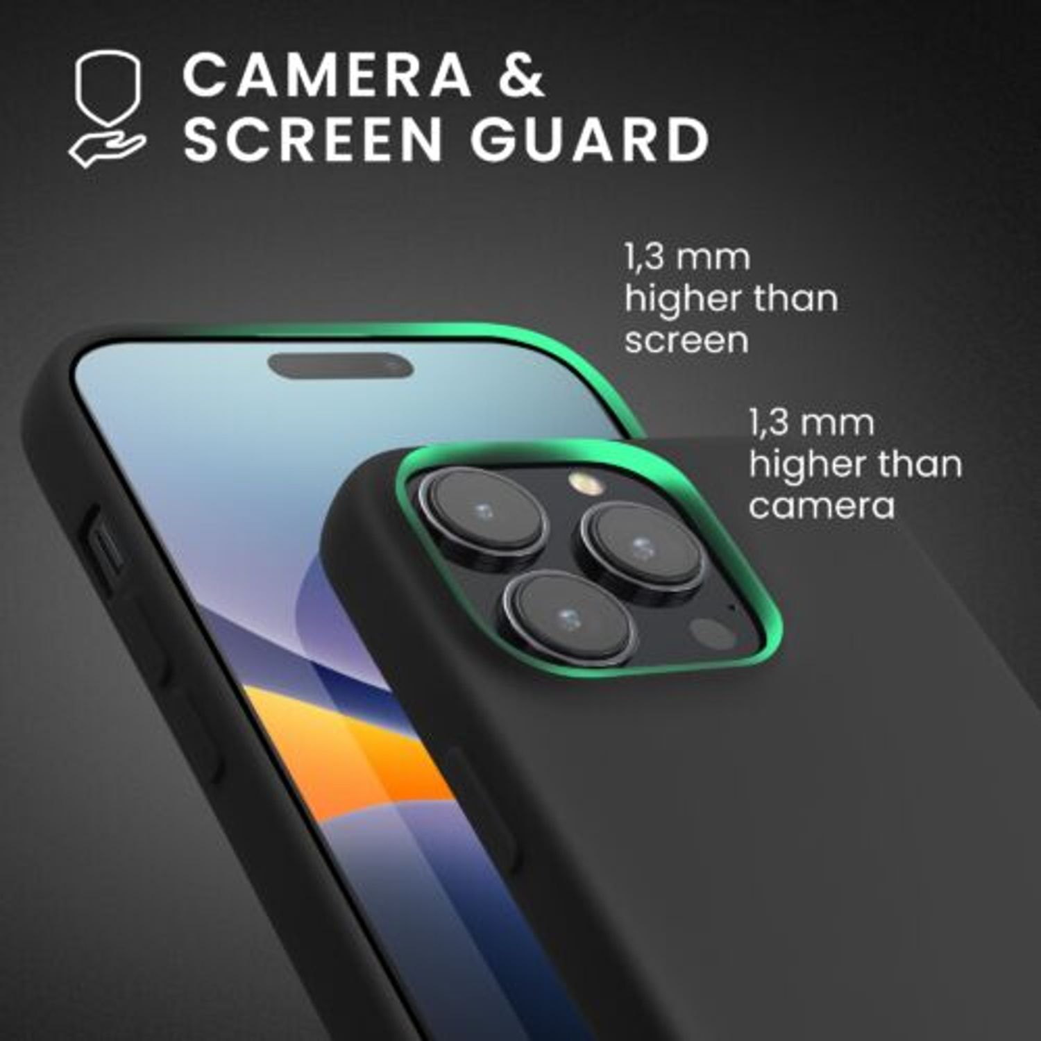 Husa Kwmobile pentru Apple iPhone 14 Pro, Silicon, Negru, 59081.47 fotografia produsului View 6 L
