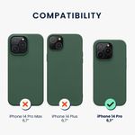 Husa Kwmobile pentru Apple iPhone 14 Pro, Silicon, Verde, 59073.166 fotografia produsului View 2 S