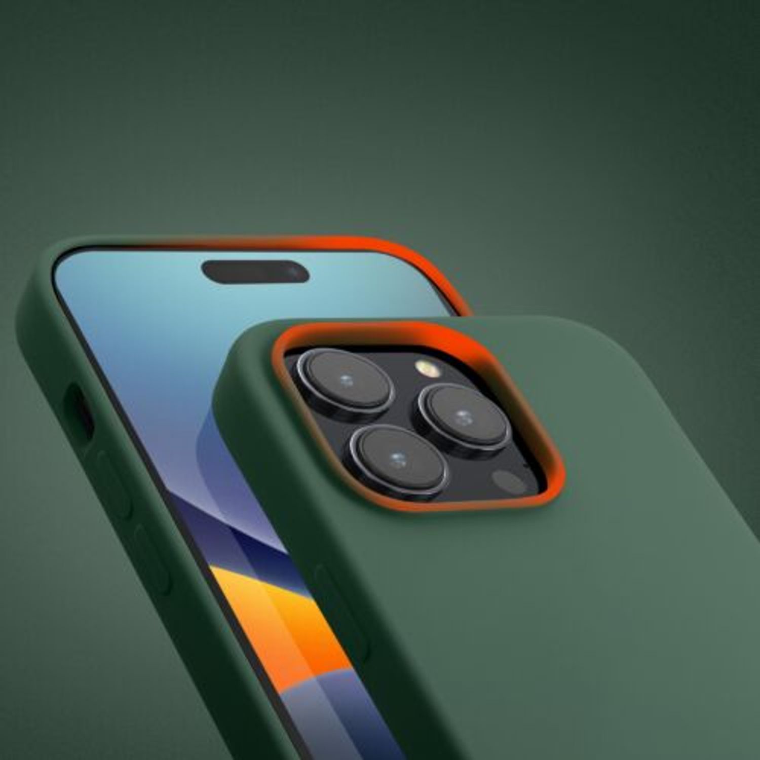 Husa Kwmobile pentru Apple iPhone 14 Pro, Silicon, Verde, 59073.166 fotografia produsului View 12 L