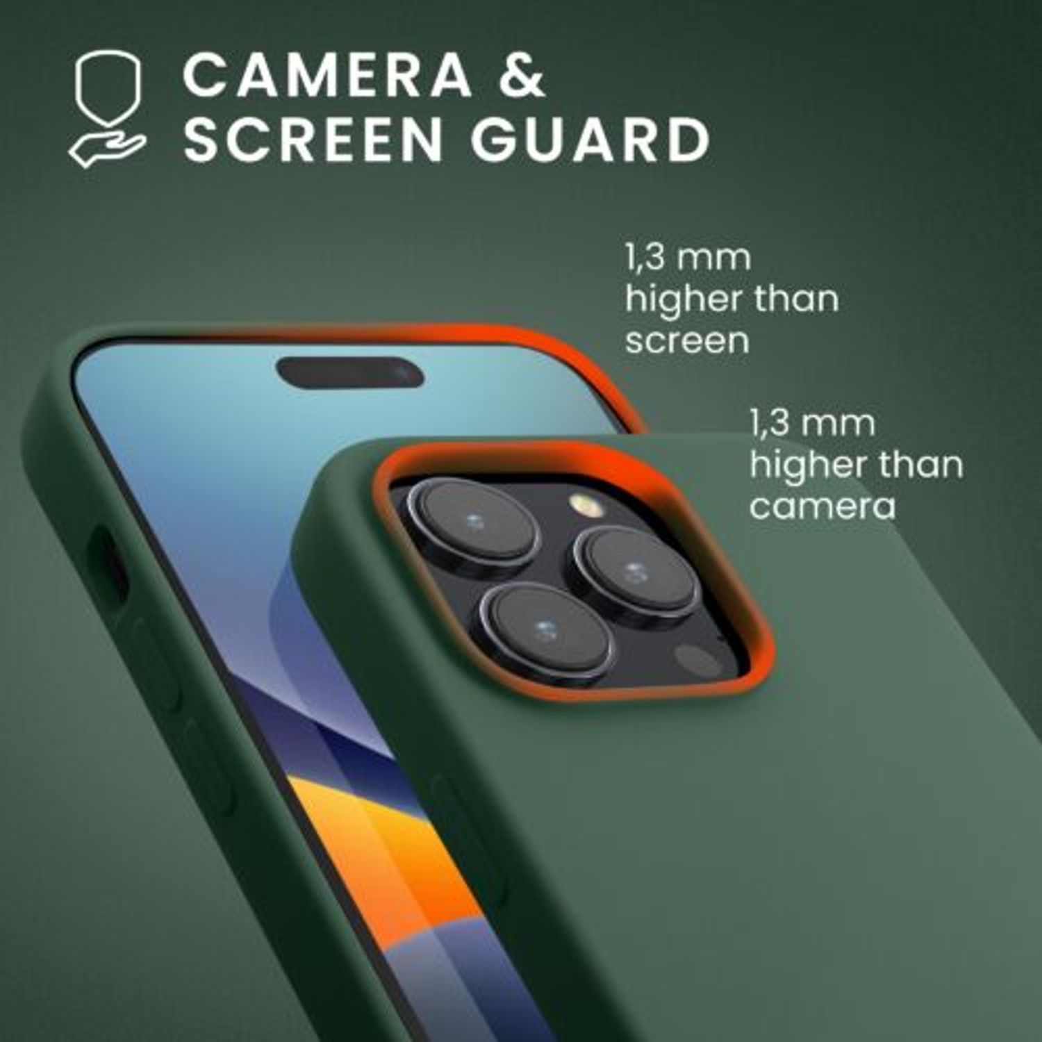 Husa Kwmobile pentru Apple iPhone 14 Pro, Silicon, Verde, 59073.166 fotografia produsului View 6 L