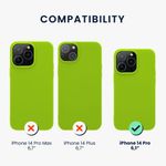 Husa Kwmobile pentru Apple iPhone 14 Pro, Silicon, Verde, 59077.75 fotografia produsului View 2 S