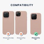 Husa Kwmobile pentru Apple iPhone 14 Pro, Silicon, Crem, 59073.10 fotografia produsului View 23 S