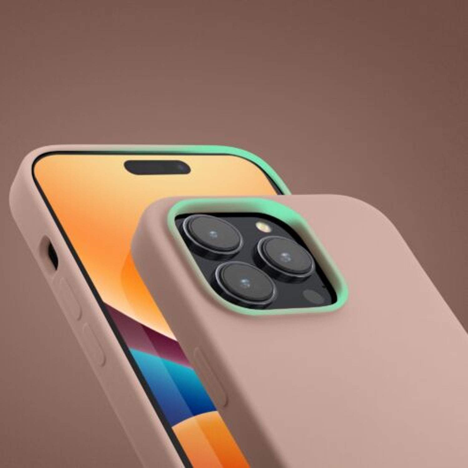 Husa Kwmobile pentru Apple iPhone 14 Pro, Silicon, Crem, 59073.10 fotografia produsului View 13 L