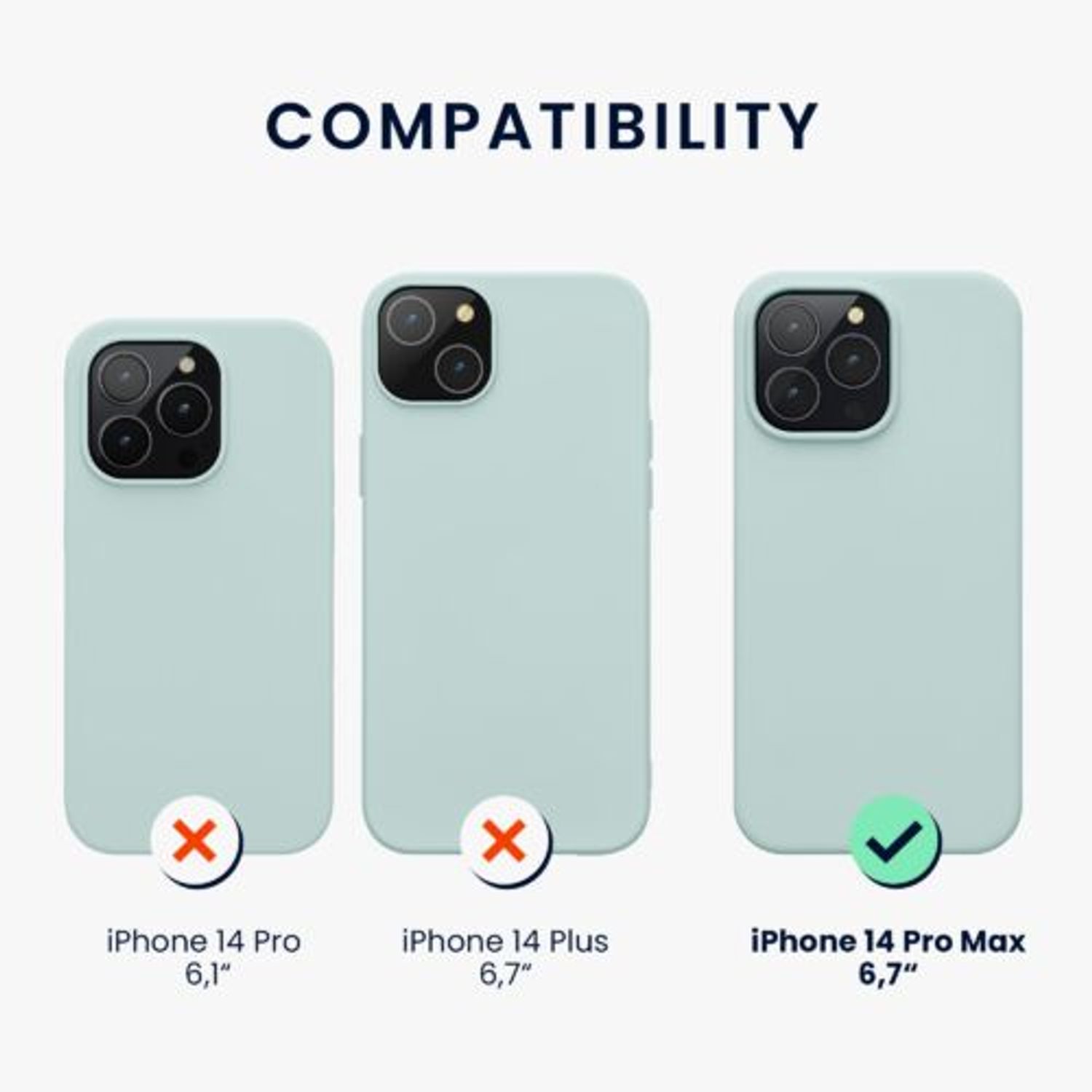 Husa Kwmobile pentru Apple iPhone 14 Pro Max, Silicon, Verde, 59074.200 fotografia produsului View 2 L