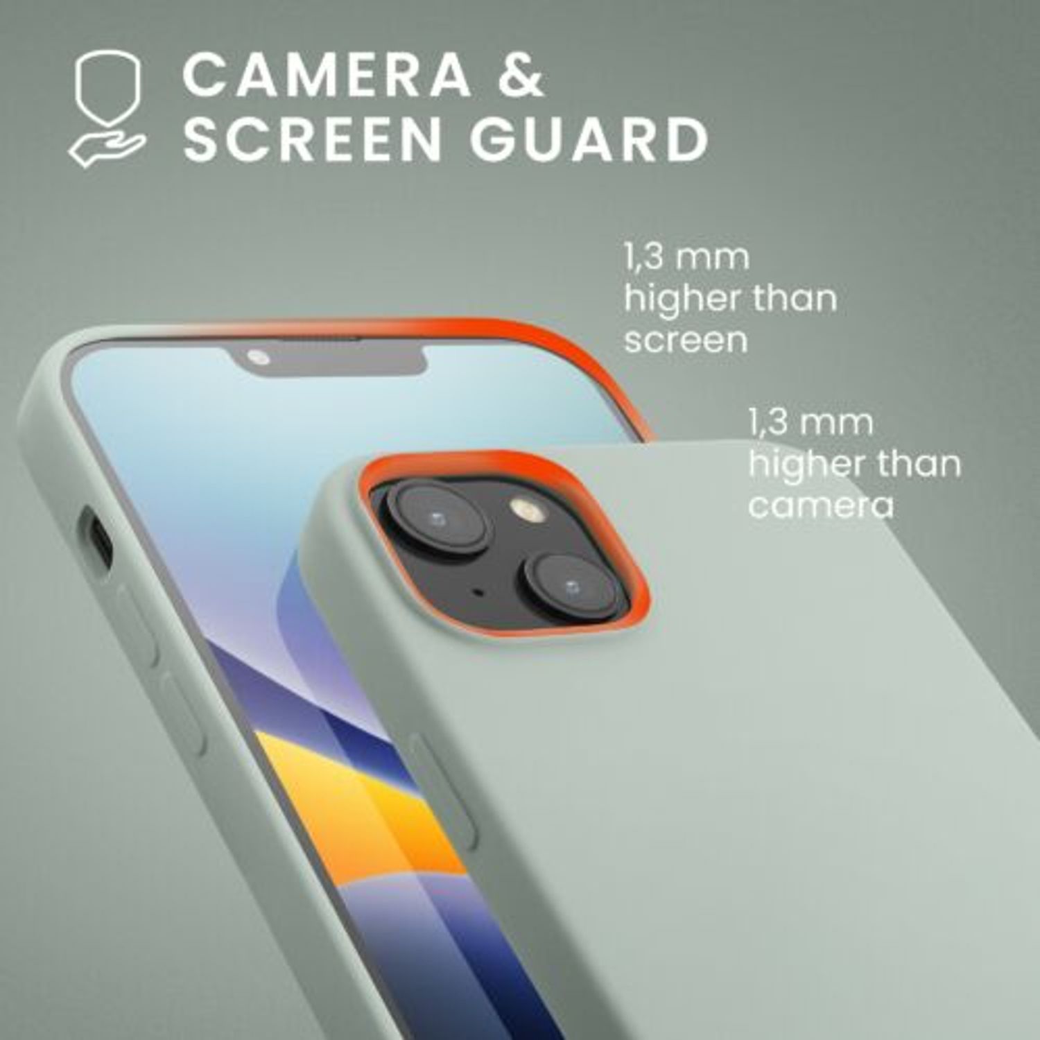 Husa Kwmobile pentru Apple iPhone 14 Plus, Silicon, Verde, 59072.200 fotografia produsului View 6 L