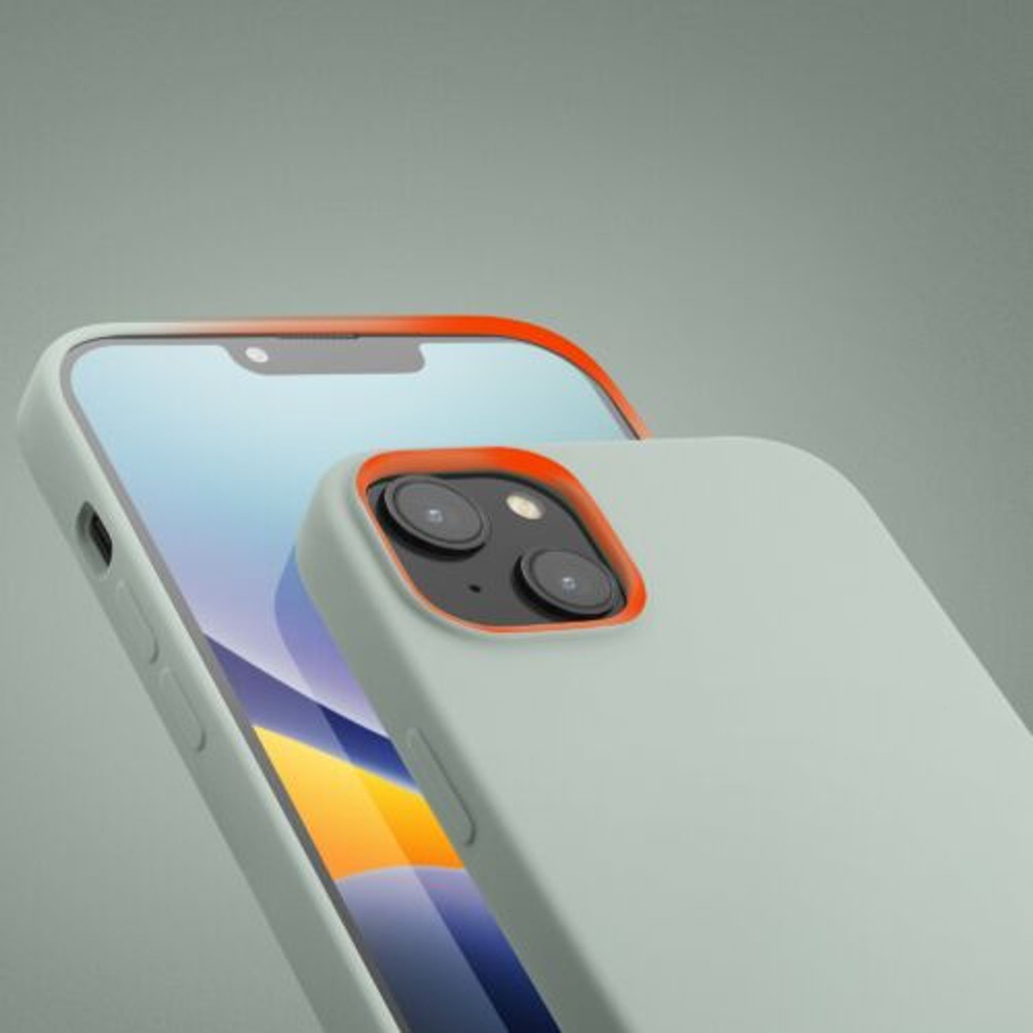 Husa Kwmobile pentru Apple iPhone 14 Plus, Silicon, Verde, 59072.200 fotografia produsului View 12 L