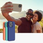 Husa Kwmobile pentru Apple iPhone 14 Plus, Silicon, Maro, 59072.43 fotografia produsului View 9 S