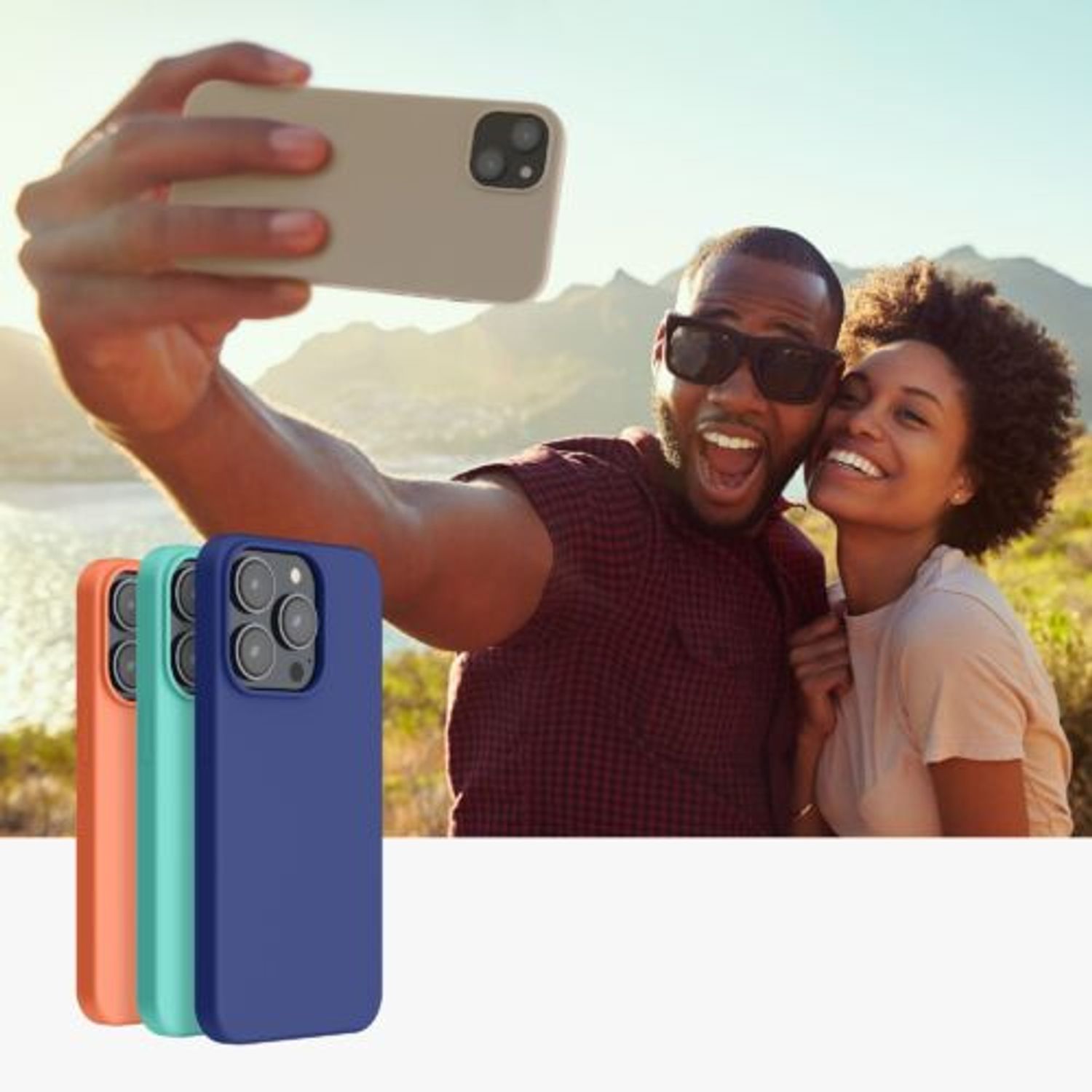 Husa Kwmobile pentru Apple iPhone 14 Plus, Silicon, Maro, 59072.43 fotografia produsului View 9 L