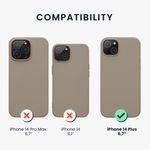 Husa Kwmobile pentru Apple iPhone 14 Plus, Silicon, Maro, 59072.43 fotografia produsului View 2 S