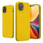 Husa Kwmobile pentru Apple iPhone 14 Plus, Silicon, Galben, 59072.165 fotografia produsului