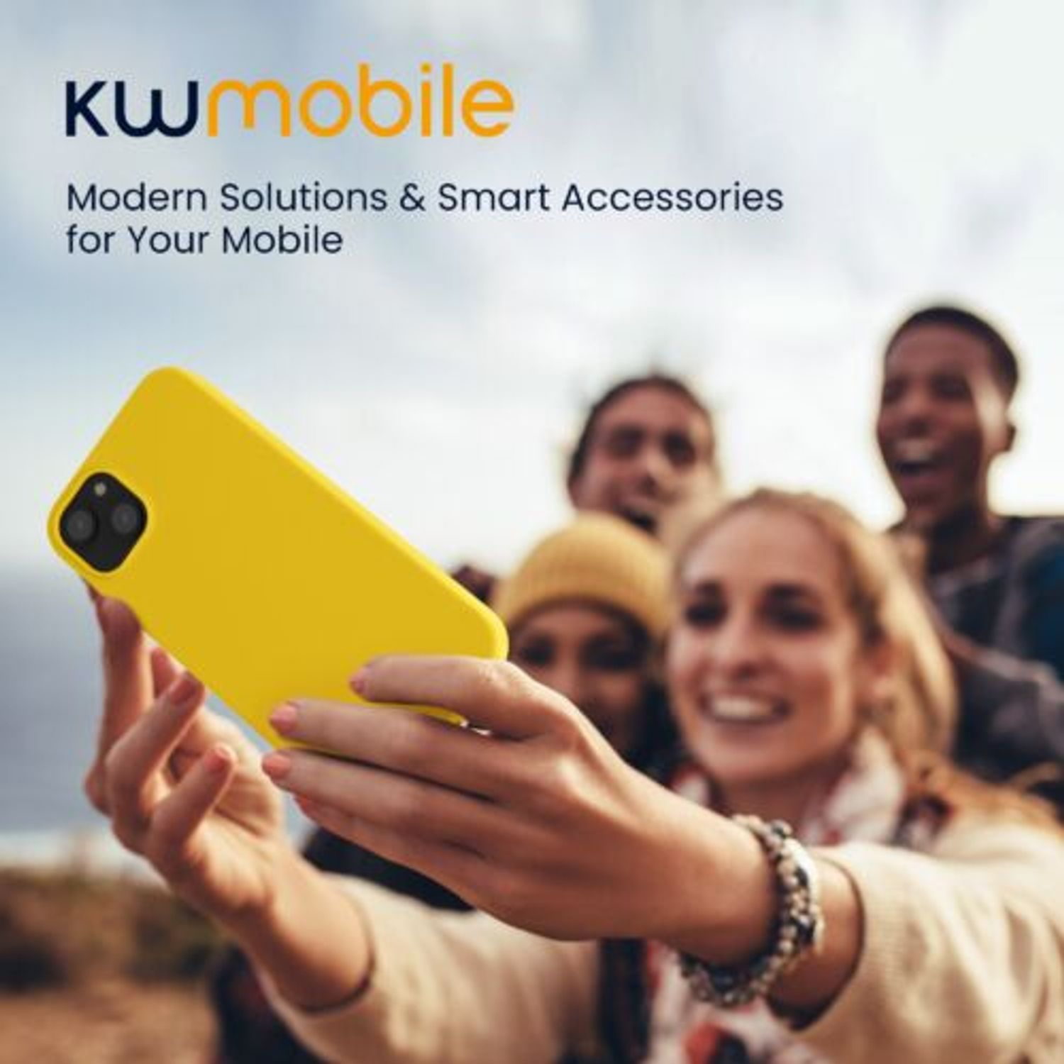 Husa Kwmobile pentru Apple iPhone 14 Plus, Silicon, Galben, 59072.165 fotografia produsului View 7 L