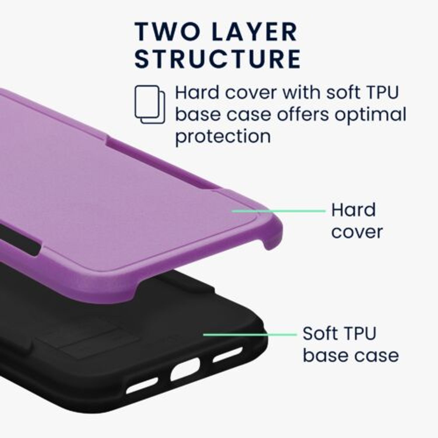 Husa Kwmobile pentru Apple iPhone XR, Silicon, Mov, 59195.108 fotografia produsului View 2 L