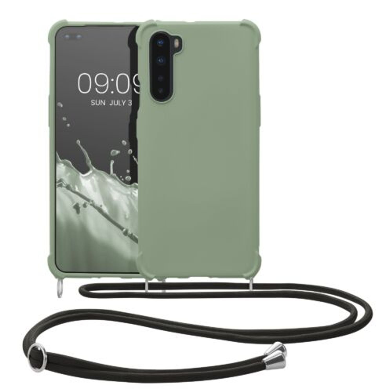 Husa Kwmobile pentru OnePlus Nord, Silicon, Verde, 55677.172 fotografia produsului