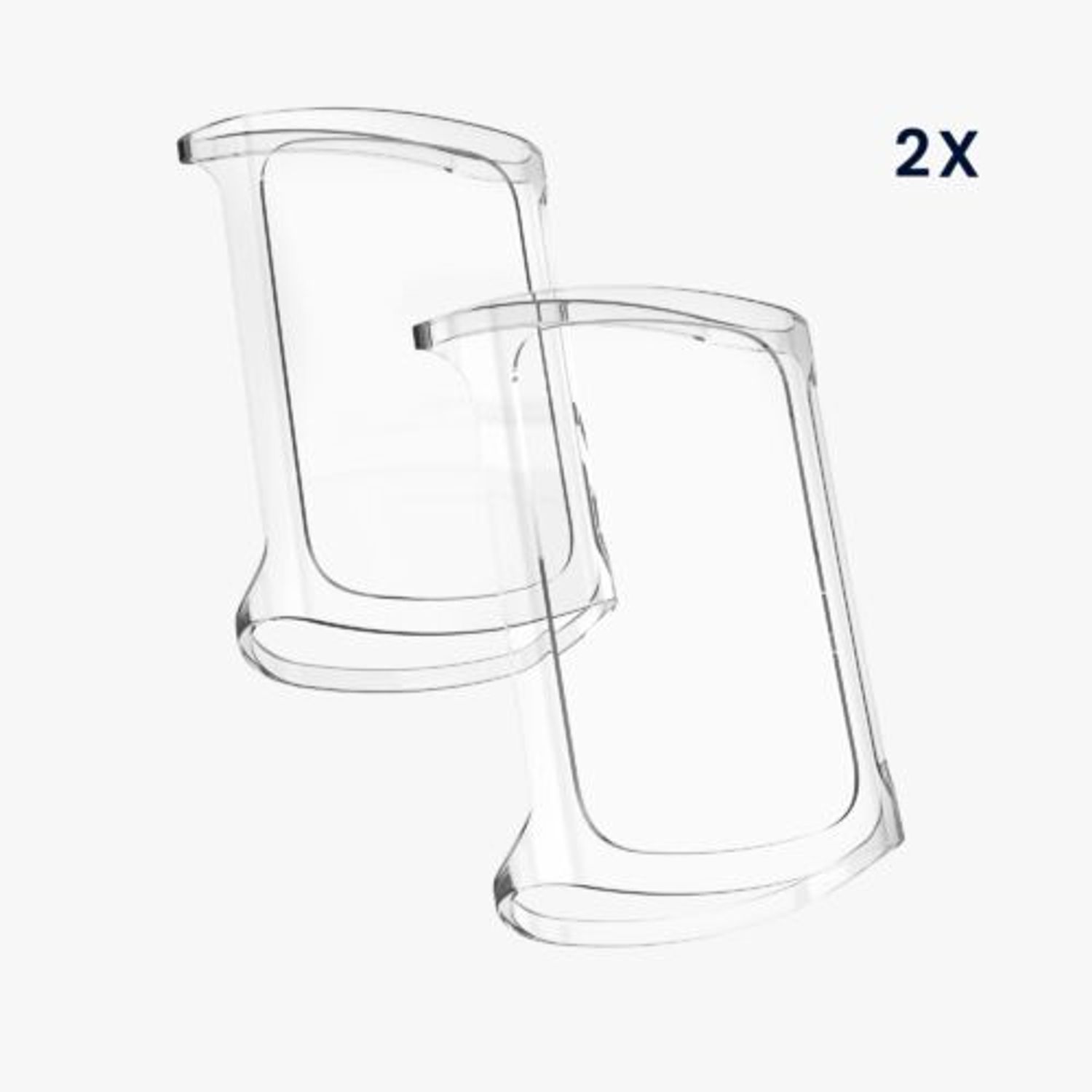 Set 2 Huse pentru Fitbit Charge 5, Kwmobile, Transparent, Silicon, 56385.02 fotografia produsului View 6 L