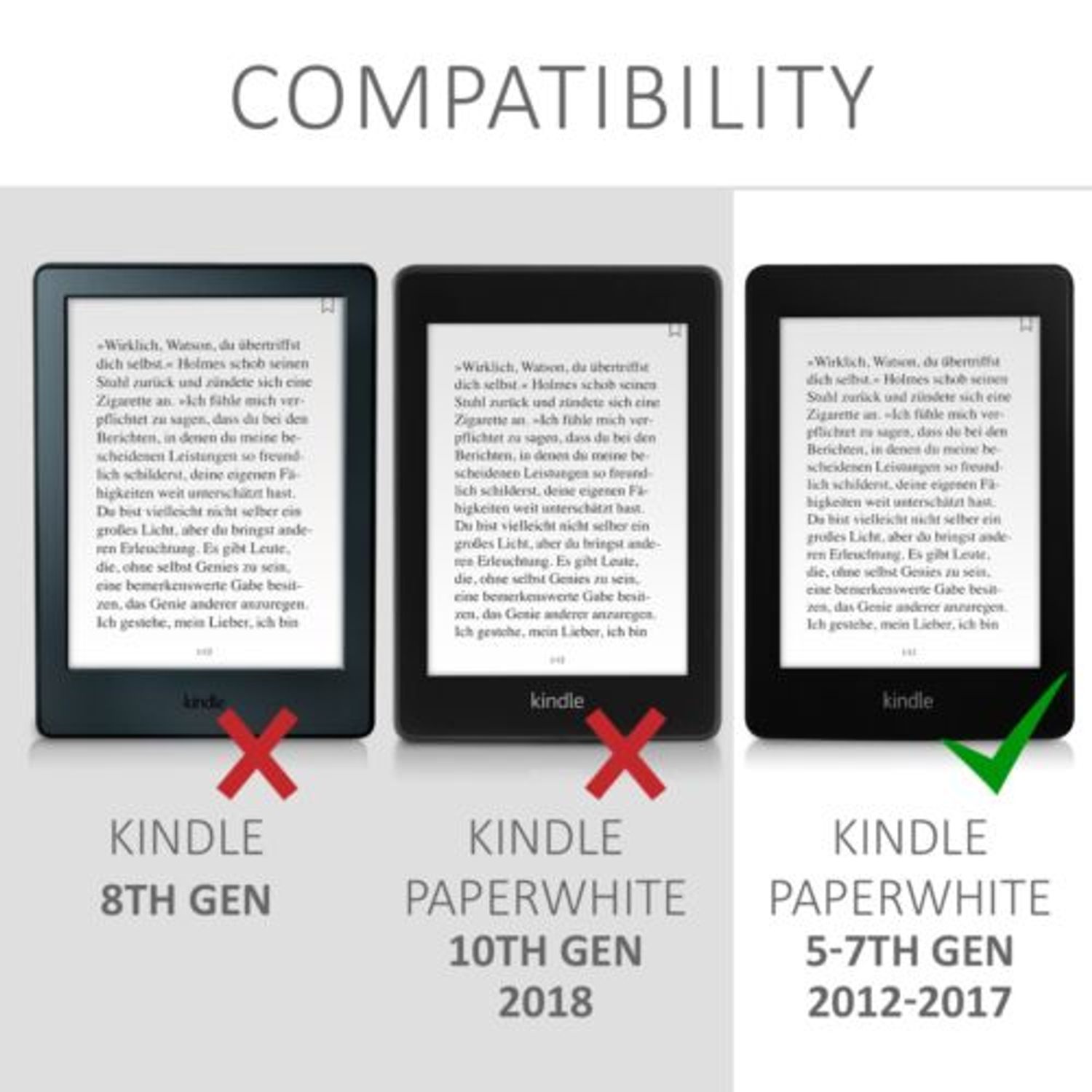 Husa pentru Kindle Paperwhite 7, Piele ecologica, Multicolor, 23136.10 fotografia produsului View 6 L