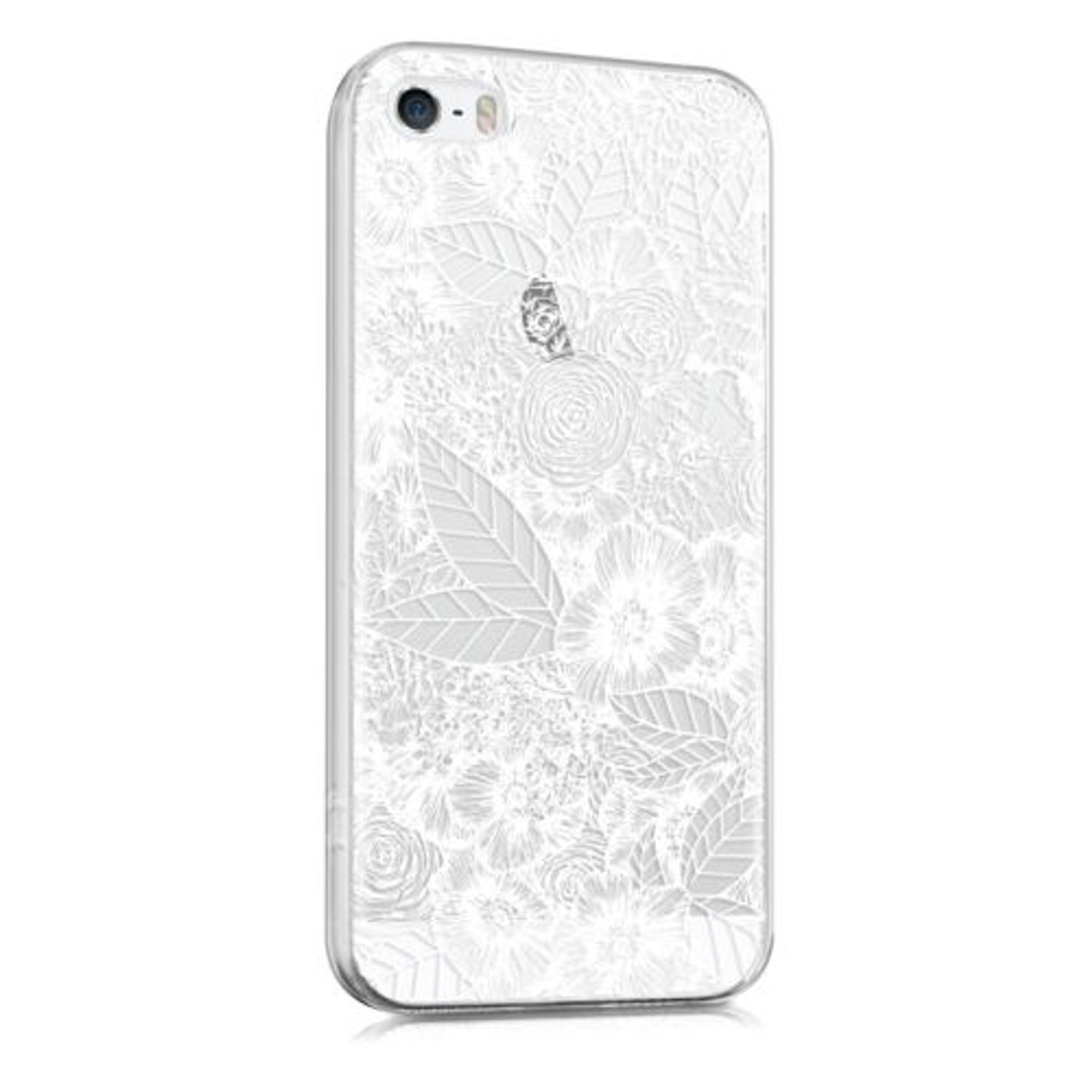Husa pentru Apple iPhone 5/iPhone 5s/iPhone SE, Silicon, Alb, 38247.05 fotografia produsului View 4 L