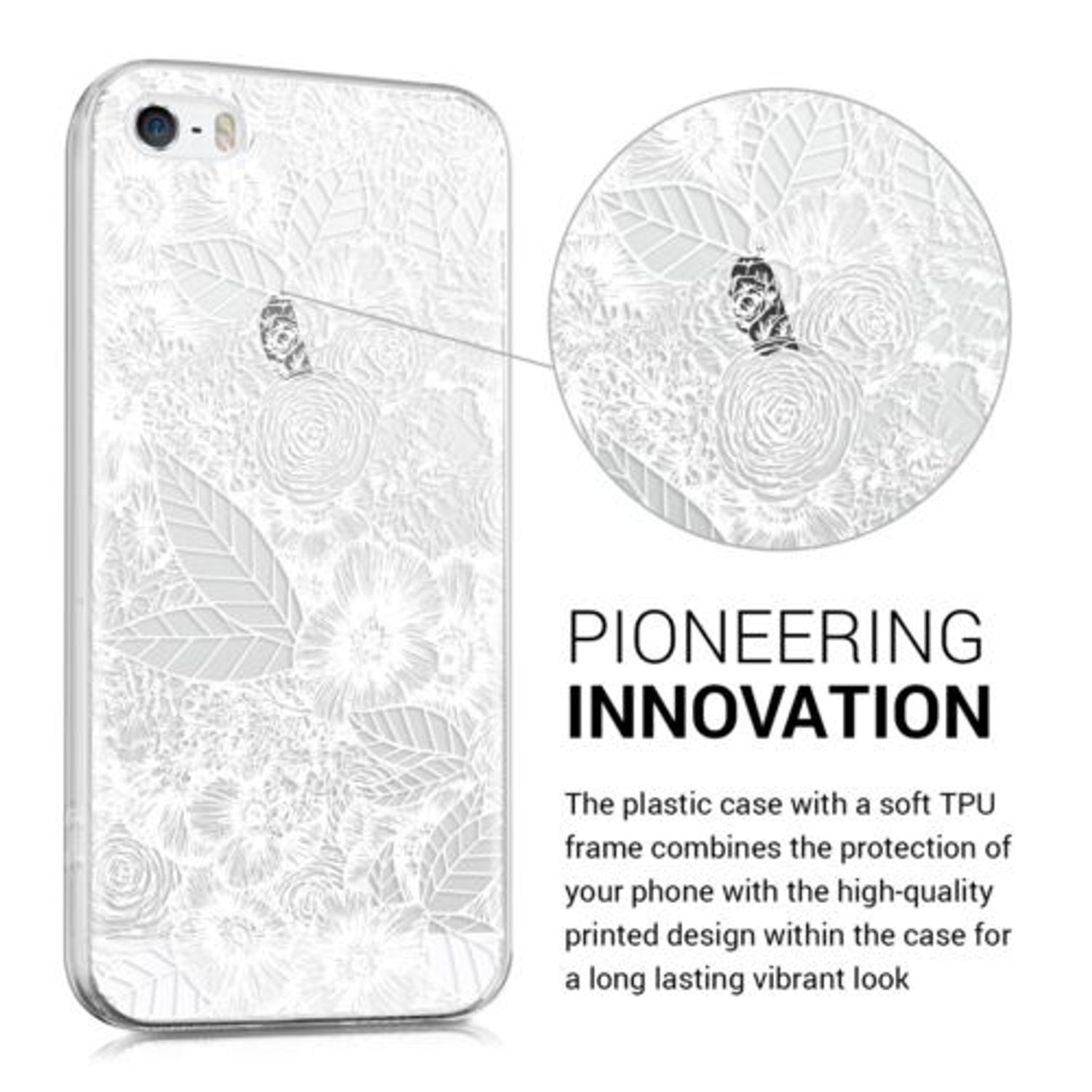 Husa pentru Apple iPhone 5/iPhone 5s/iPhone SE, Silicon, Alb, 38247.05 fotografia produsului View 8 L