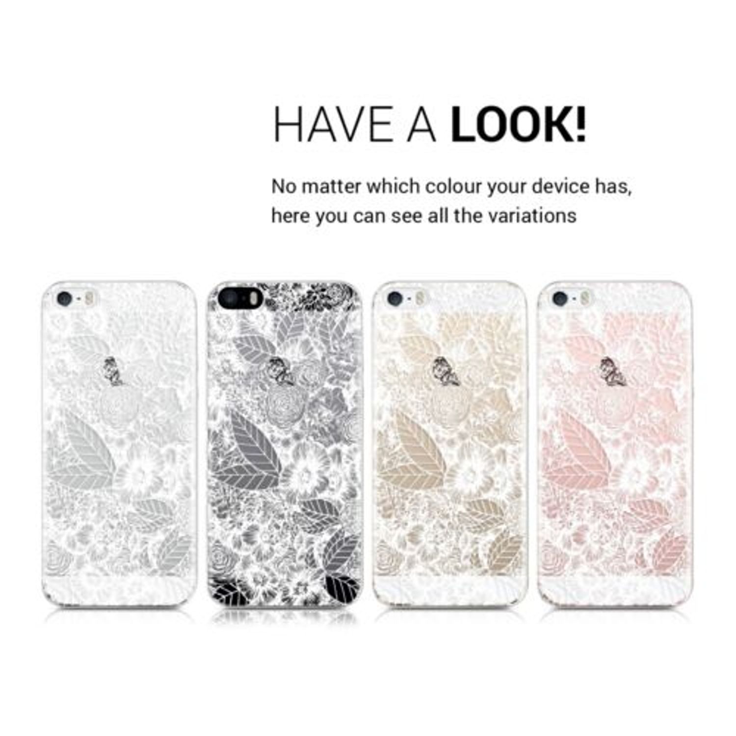 Husa pentru Apple iPhone 5/iPhone 5s/iPhone SE, Silicon, Alb, 38247.05 fotografia produsului View 5 L