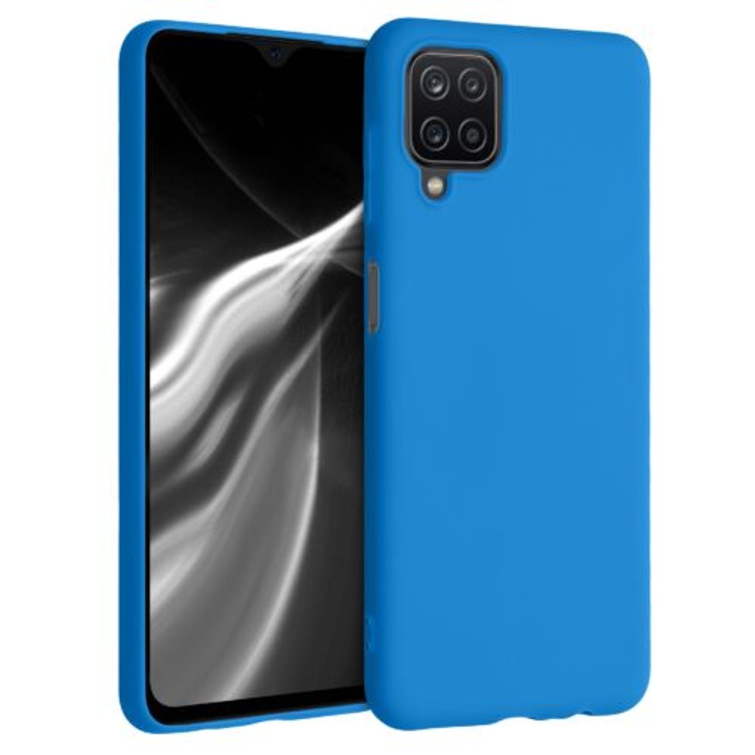Husa pentru Samsung Galaxy A12, Silicon, Albastru, 54048.157 fotografia produsului