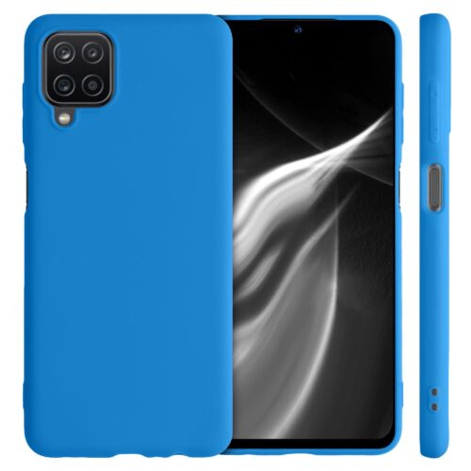 Husa pentru Samsung Galaxy A12, Silicon, Albastru, 54048.157 fotografia produsului View 2 L