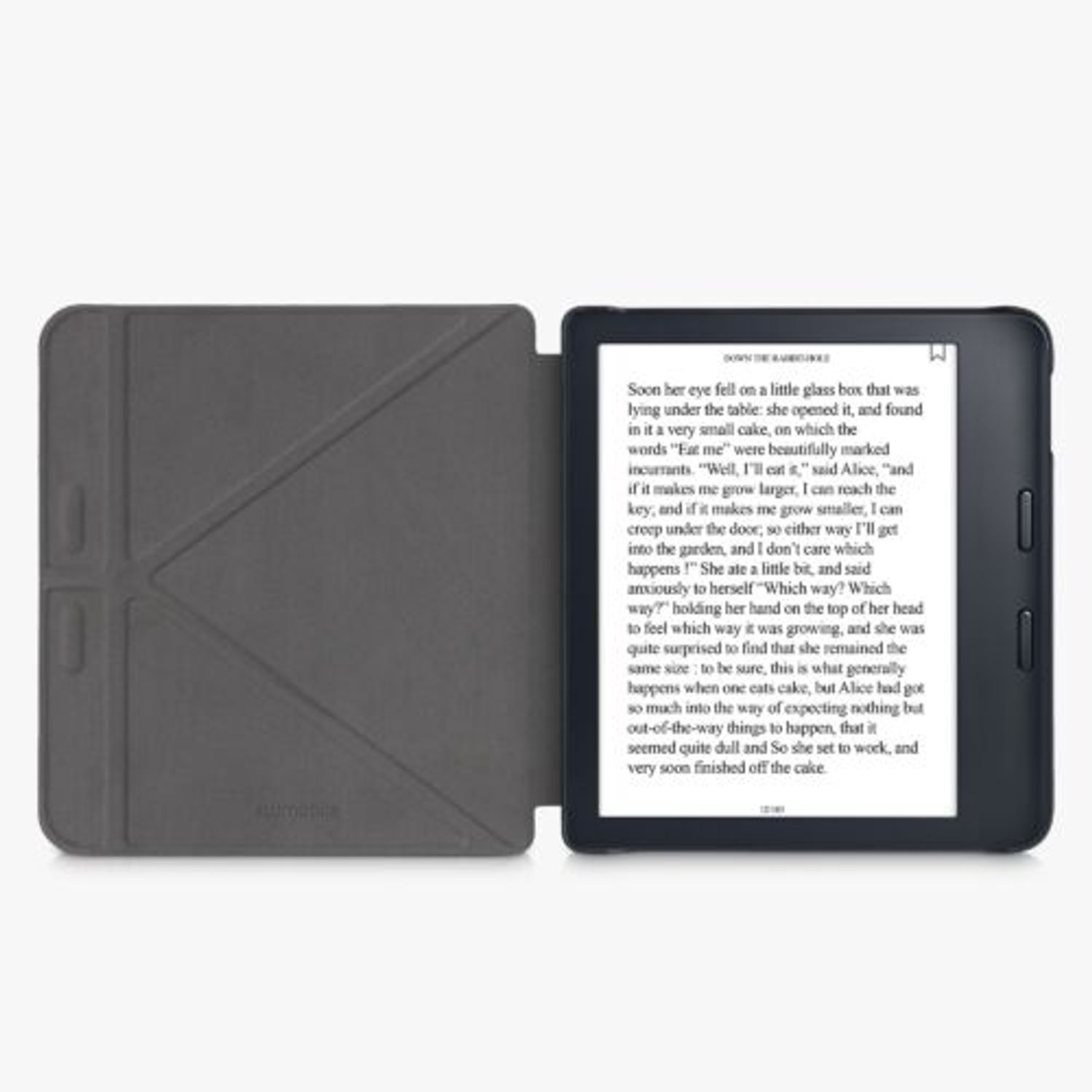 Husa pentru Kobo Libra 2, Piele ecologica, Negru, Kwmobile, 56576.01 fotografia produsului View 3 L