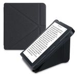 Husa pentru Kobo Libra 2, Piele ecologica, Negru, Kwmobile, 56576.01 fotografia produsului
