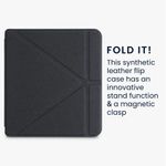 Husa pentru Kobo Libra 2, Piele ecologica, Negru, Kwmobile, 56576.01 fotografia produsului View 6 S