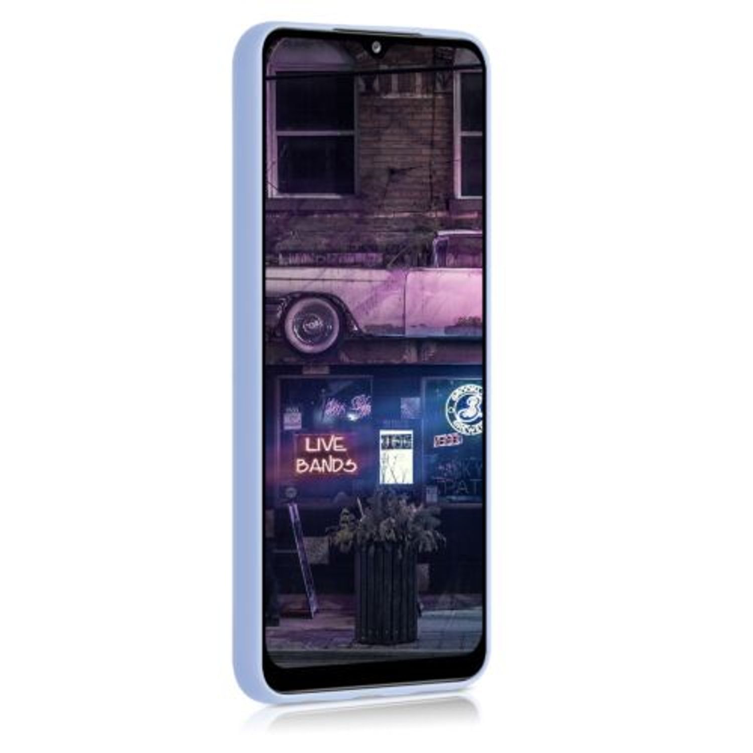 Husa pentru Samsung Galaxy A12, Silicon, Albastru, 54048.58 fotografia produsului View 3 L