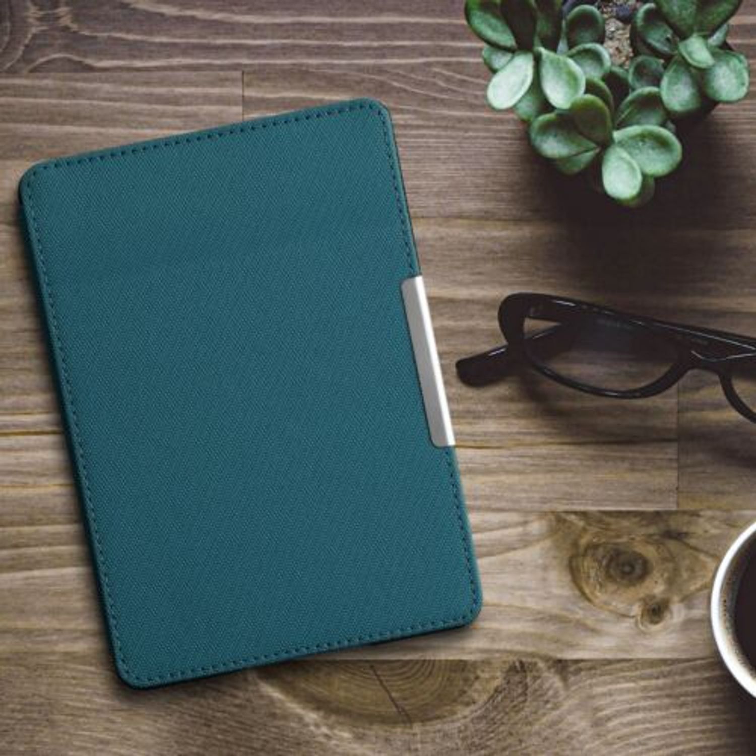 Husa pentru Amazon Paperwhite 7, Kwmobile, Verde, Nylon, 49487.78 fotografia produsului View 3 L