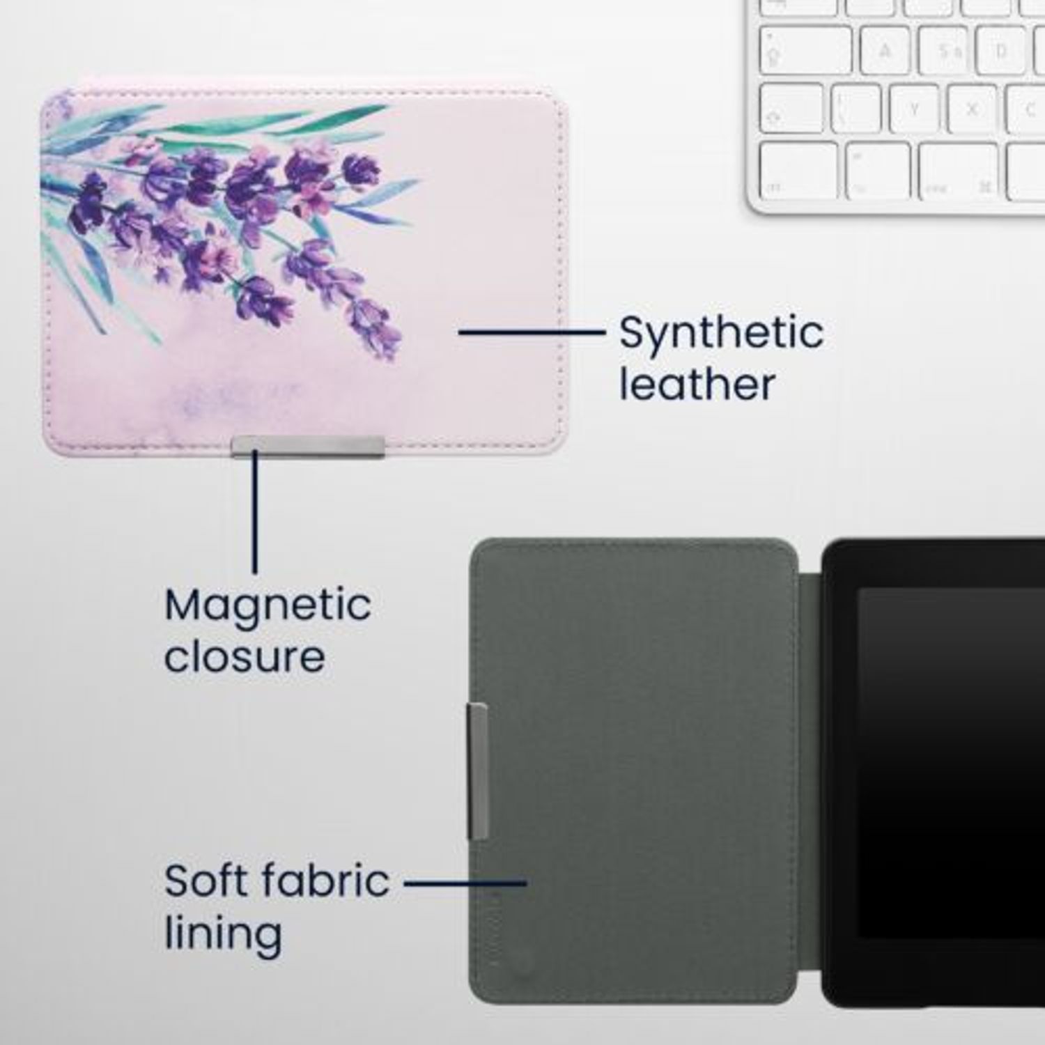 Husa pentru Amazon Paperwhite 7, Kwmobile, Multicolor, Piele ecologica, 45569.46 fotografia produsului View 7 L