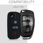 Husa Cheie Auto pentru Audi, 3 Butoane, Silicon, Negru, 53134.02 fotografia produsului View 6 S