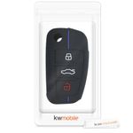 Husa Cheie Auto pentru Audi, 3 Butoane, Silicon, Negru, 53134.02 fotografia produsului View 7 S