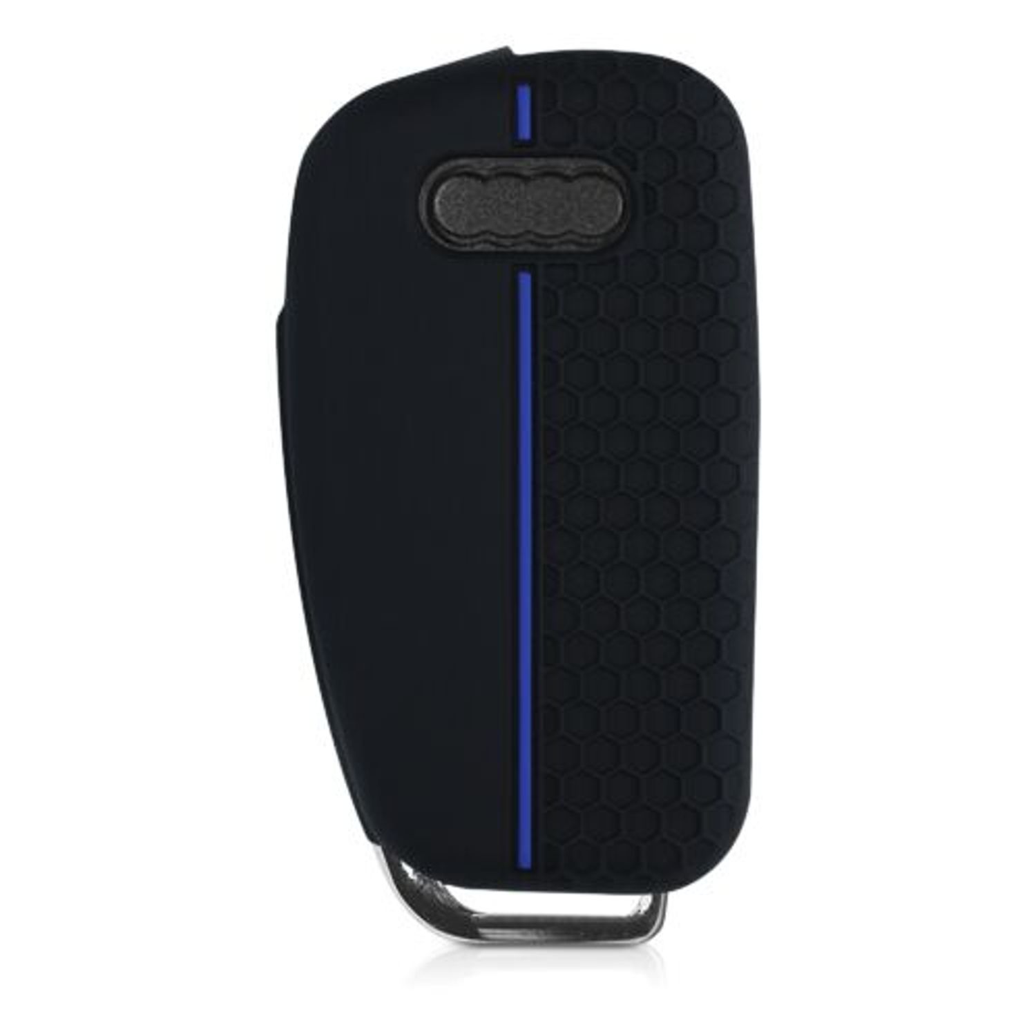 Husa Cheie Auto pentru Audi, 3 Butoane, Silicon, Negru, 53134.02 fotografia produsului View 5 L