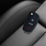 Husa Cheie Auto pentru Audi, 3 Butoane, Silicon, Negru, 53134.02 fotografia produsului View 3 S