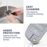 Husa Cheie Auto pentru Audi, 3 Butoane, Kwmobile, Silicon, Gri, 53134.08 fotografia produsului View 7 S