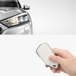 Husa Cheie Auto pentru VW 3 Butoane, Kwmobile, Alb, Aluminiu, 56379.02 fotografia produsului View 8 S