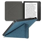 Husa pentru Kobo Libra 2, Kwmobile, Albastru, Textil, 56582.78 fotografia produsului View 2 S